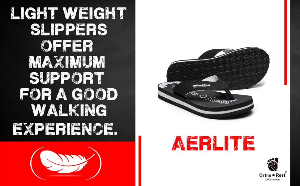 - Ortho+Rest AERLITE Light Weight Slippers