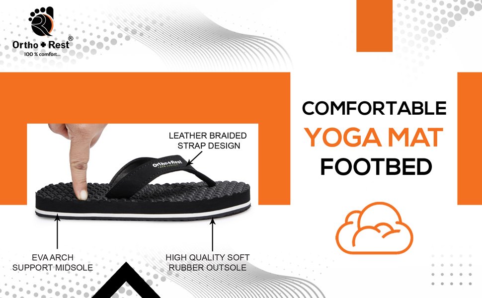 - Ortho+Rest Comfortable Yoga Mat Slippers