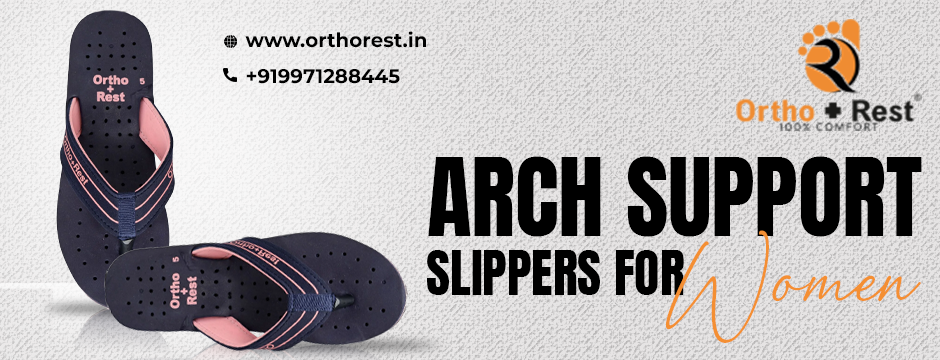 Arch support slippers for women