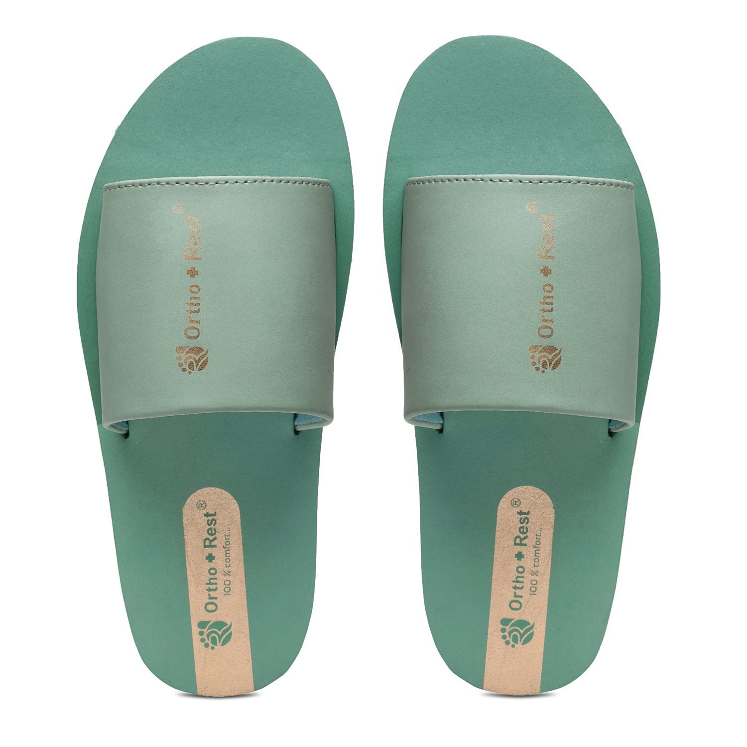 L-336-GREEN-NEW-2-1.jpg Soft and Sleek Women’s Slides - Image 1