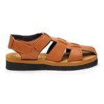 Ortho + Rest Comfortable Tan Solid Men's Sandals - Image 4