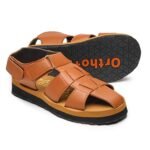 Ortho + Rest Comfortable Tan Solid Men's Sandals - Image 5