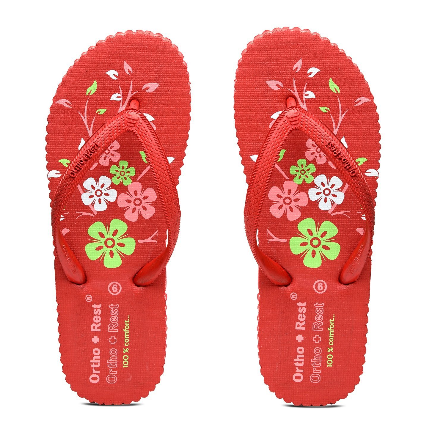 R-115-Red-2.jpg Women's Ultra-Soft Flip Flops - Image 1