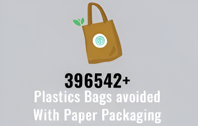 396542+ Plastics Bags avoided With Paper Packaging
